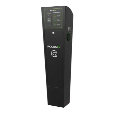 Rolec ROLEC0021B AutoCharge Smart EV 7.4kW Floor Charger Dual Socket Type 2