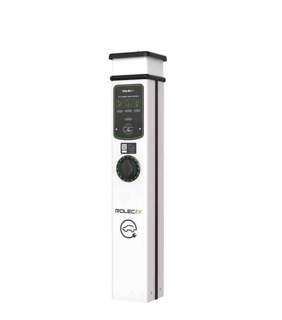 Rolec ROLEC0213W BasicCharge Smart EV 22kW Floor Charger Single Socket Type 2
