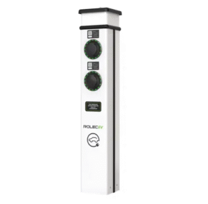 Rolec ROLEC0221W BasicCharge Smart EV 7.4kW Floor Charger Dual Socket Type 2
