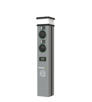 Rolec ROLEC0223G BasicCharge Smart EV 22kW Floor Charger Dual Socket Type 2