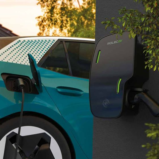 Rolec ROLEC3145B Zura Smart 7.4kW EV Charger Type 2 Single Tethered 10m