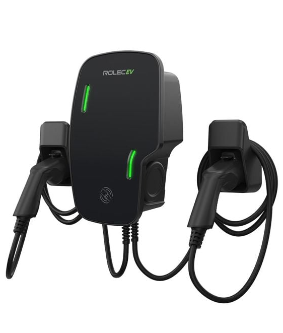 Rolec ROLEC3155B Zura Smart 7.4kW EV Charger Type 2 Dual Tethered 10m