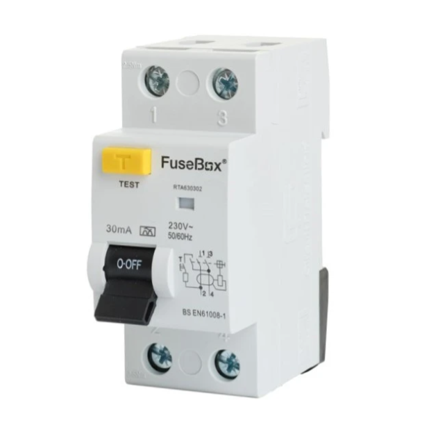 FuseBox RTA630302 63A A Rated Double Pole RCD 30mA