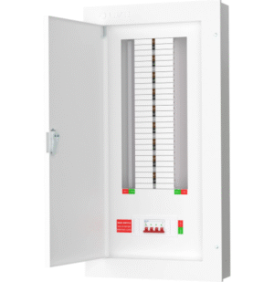 Live TPN18-125 18 Way Distribution Board Three Phase TP&N 125A Incomer