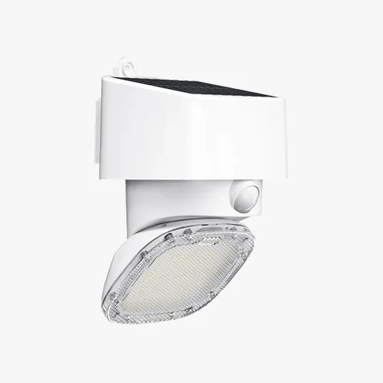 Omnisolar Triton Adjustable Solar Floodlight with PIR Sensor - 2000 Lumens (White)
