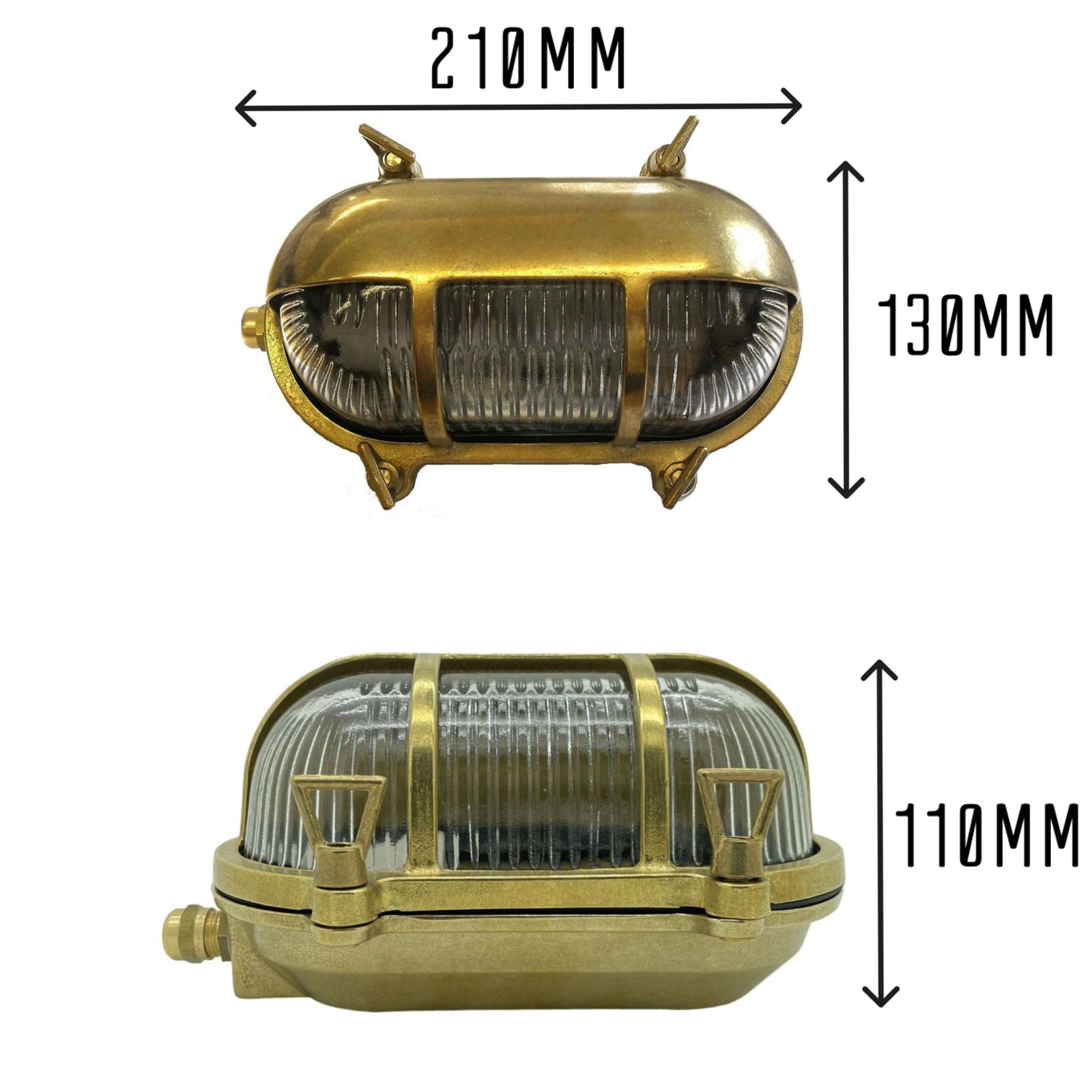 Palaemon Bulkhead (Raw Brass)
