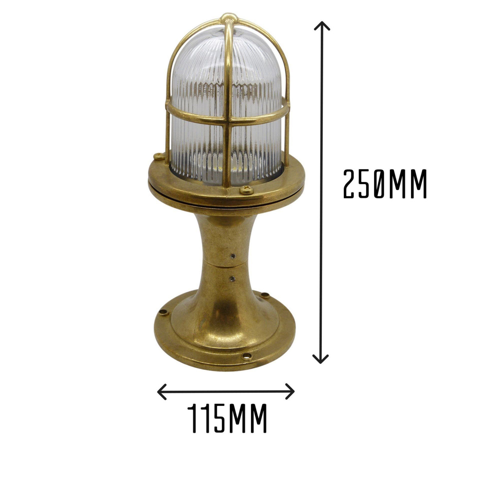 Wellington Post Lantern (Raw Brass)