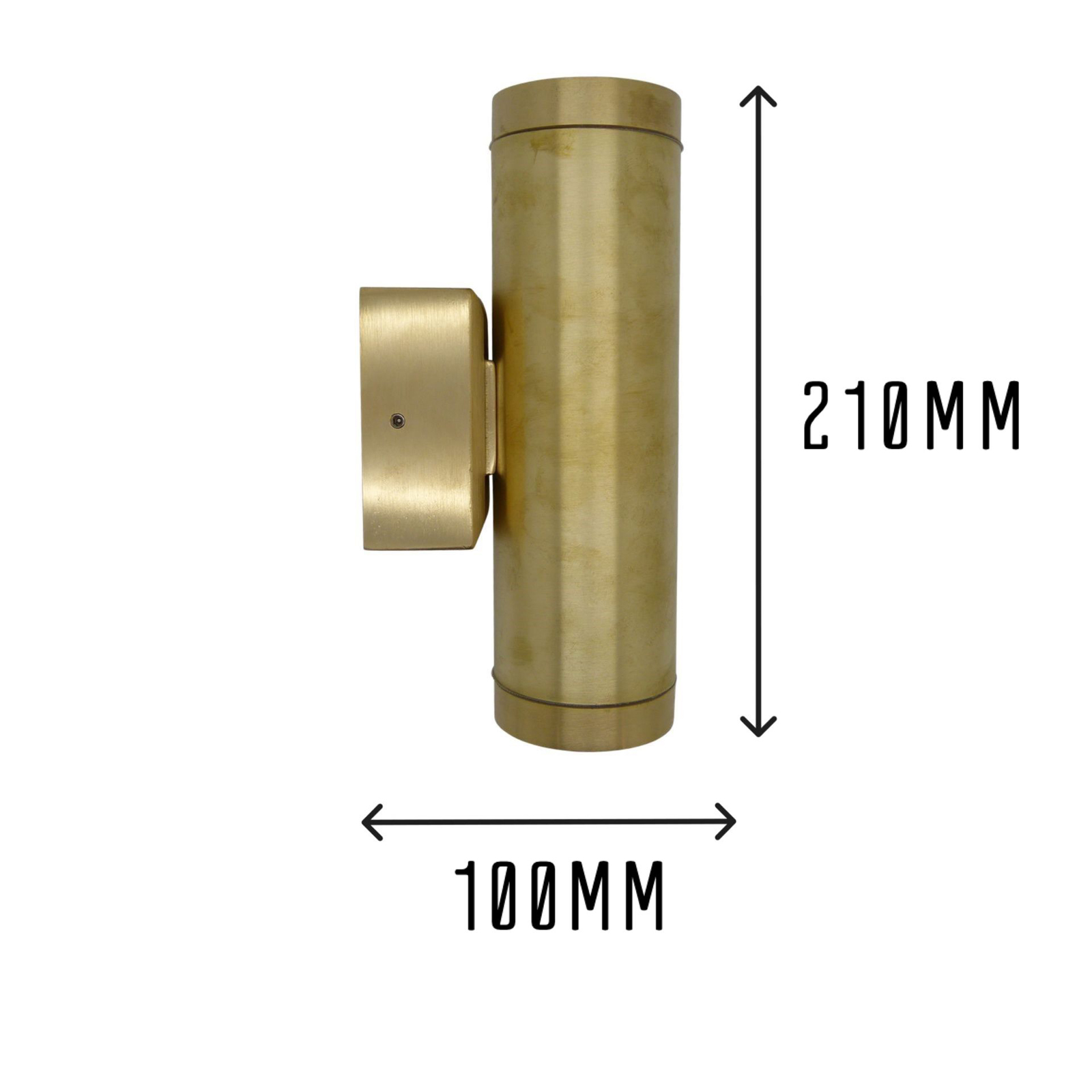 Pharos Up & Down Wall Light (Raw Brass)