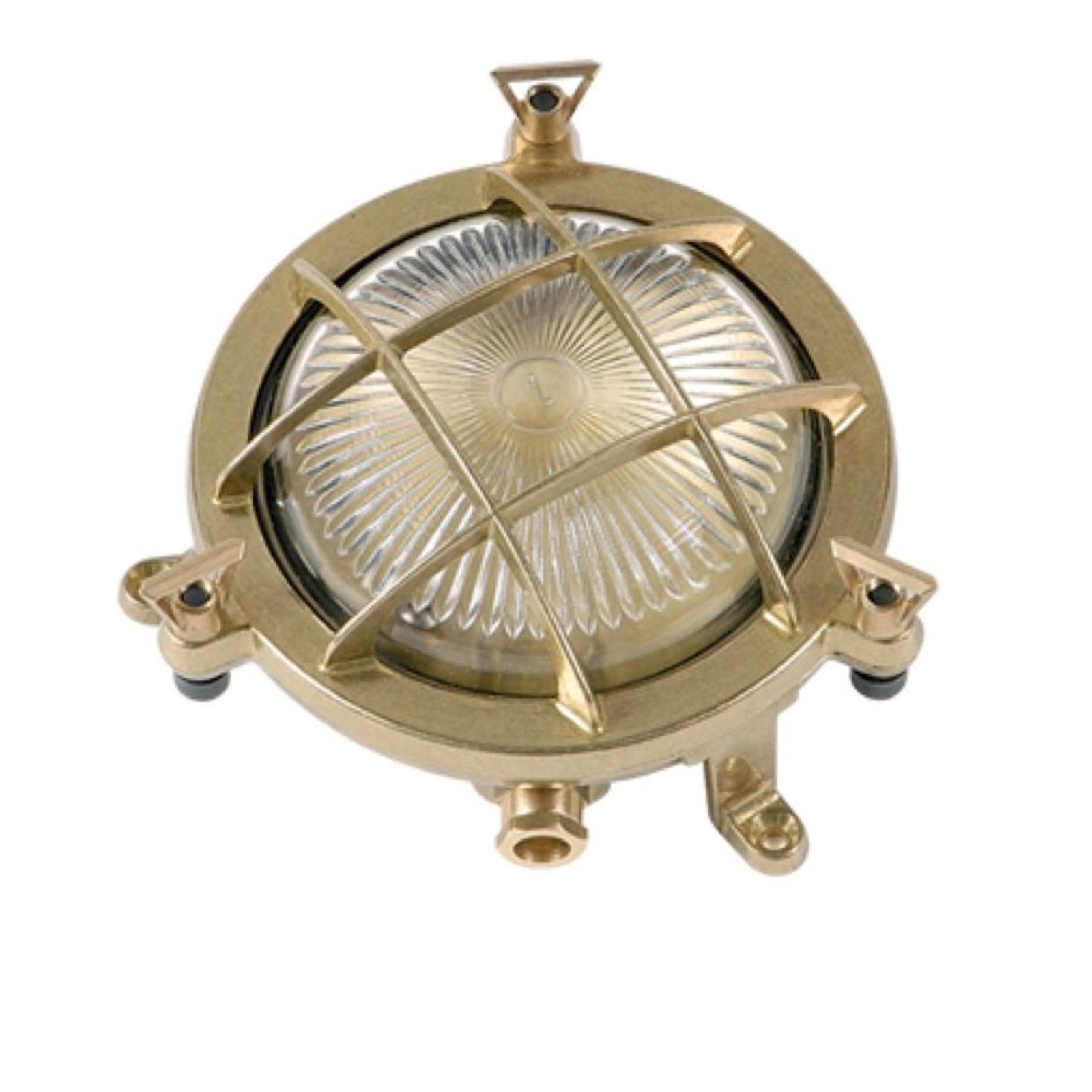 Mini Compass Guard Bulkhead (Raw Brass)