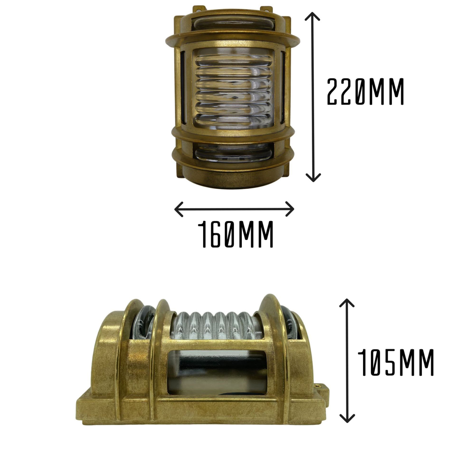 Cargo Wall Light (Raw Brass)