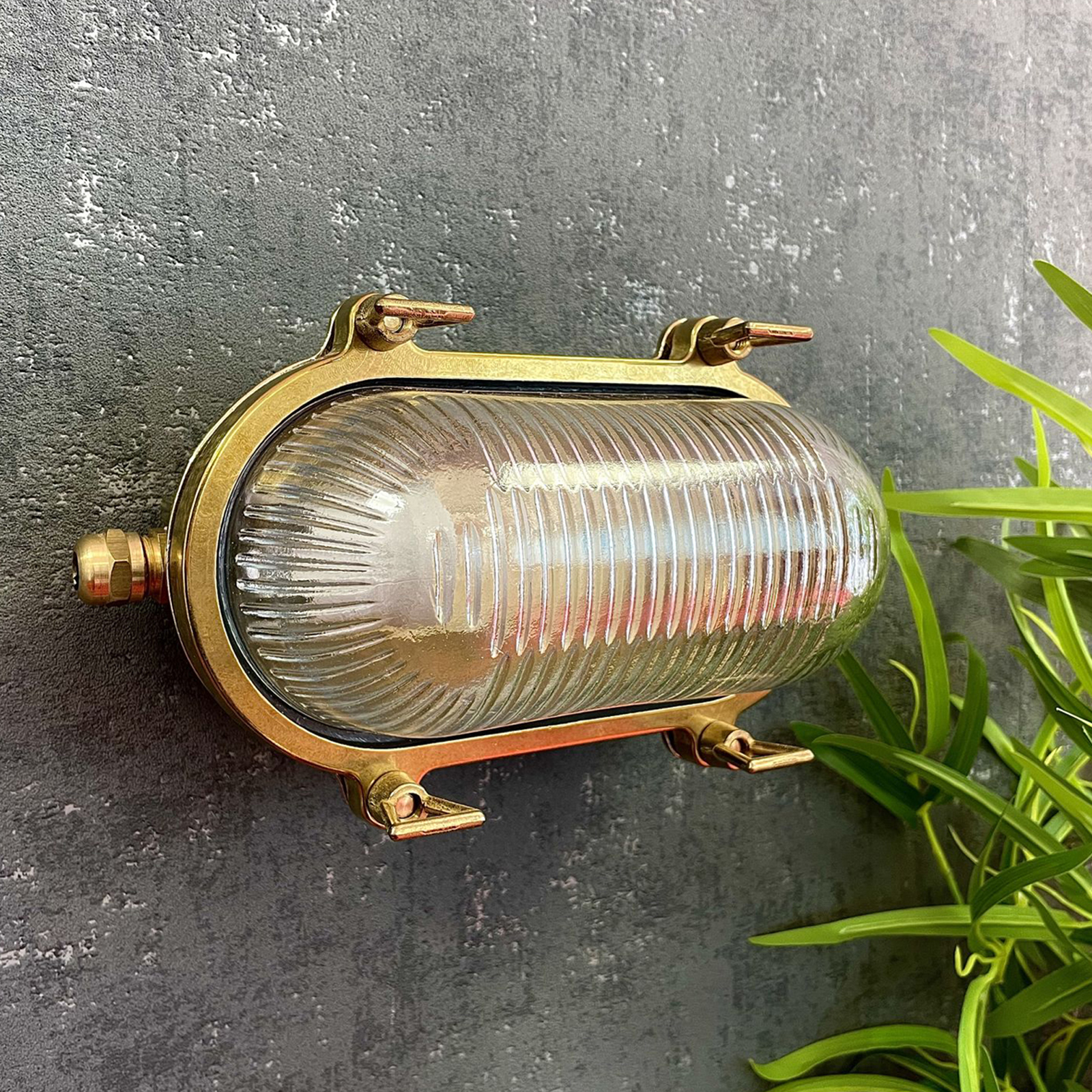 Small Siren Bulkhead (Raw Brass)