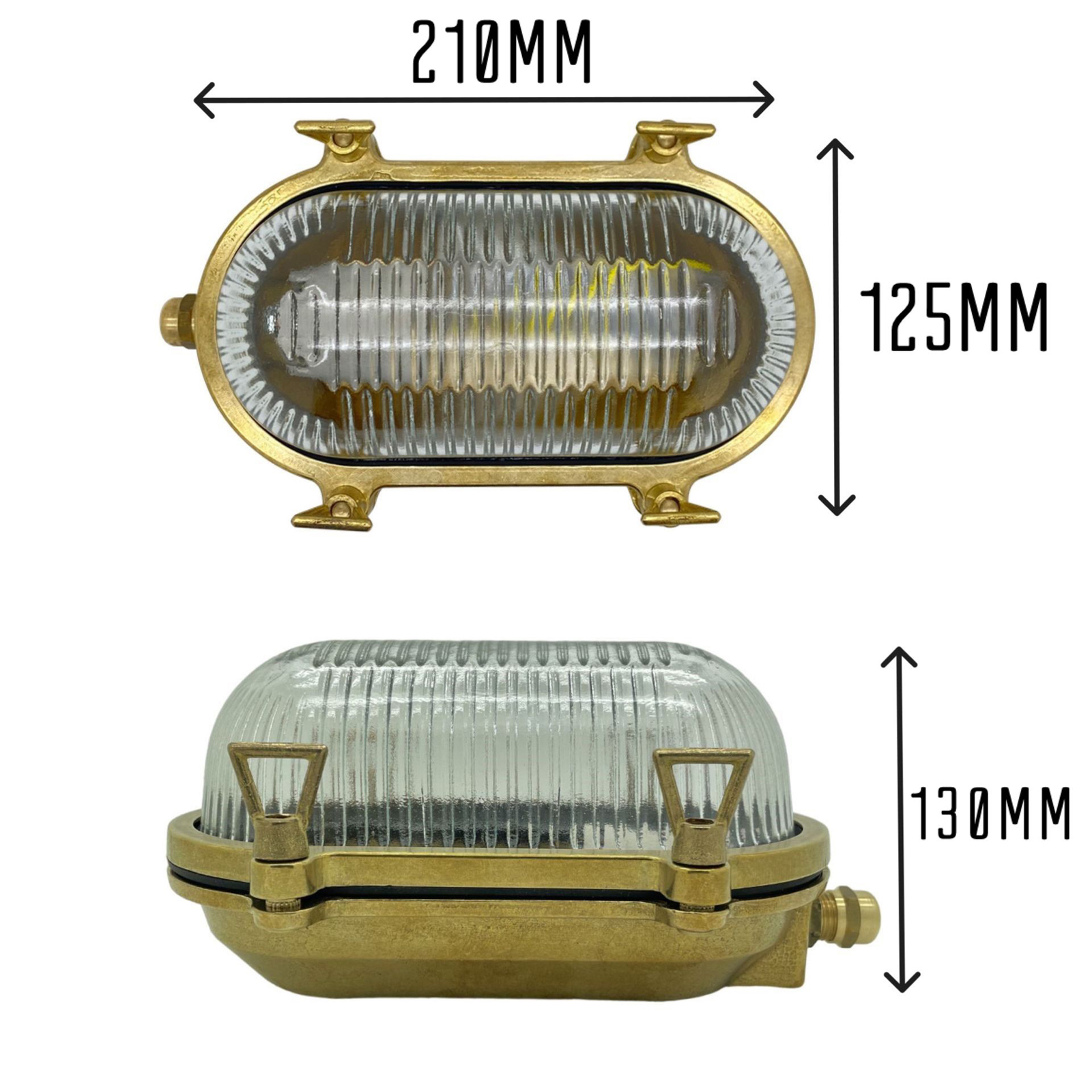 Small Siren Bulkhead (Raw Brass)