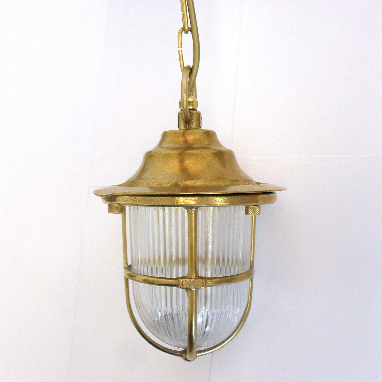 Hull Guard Pendant Lantern (Raw Brass)