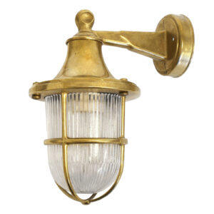 Tiller Wall Lantern (Raw Brass)