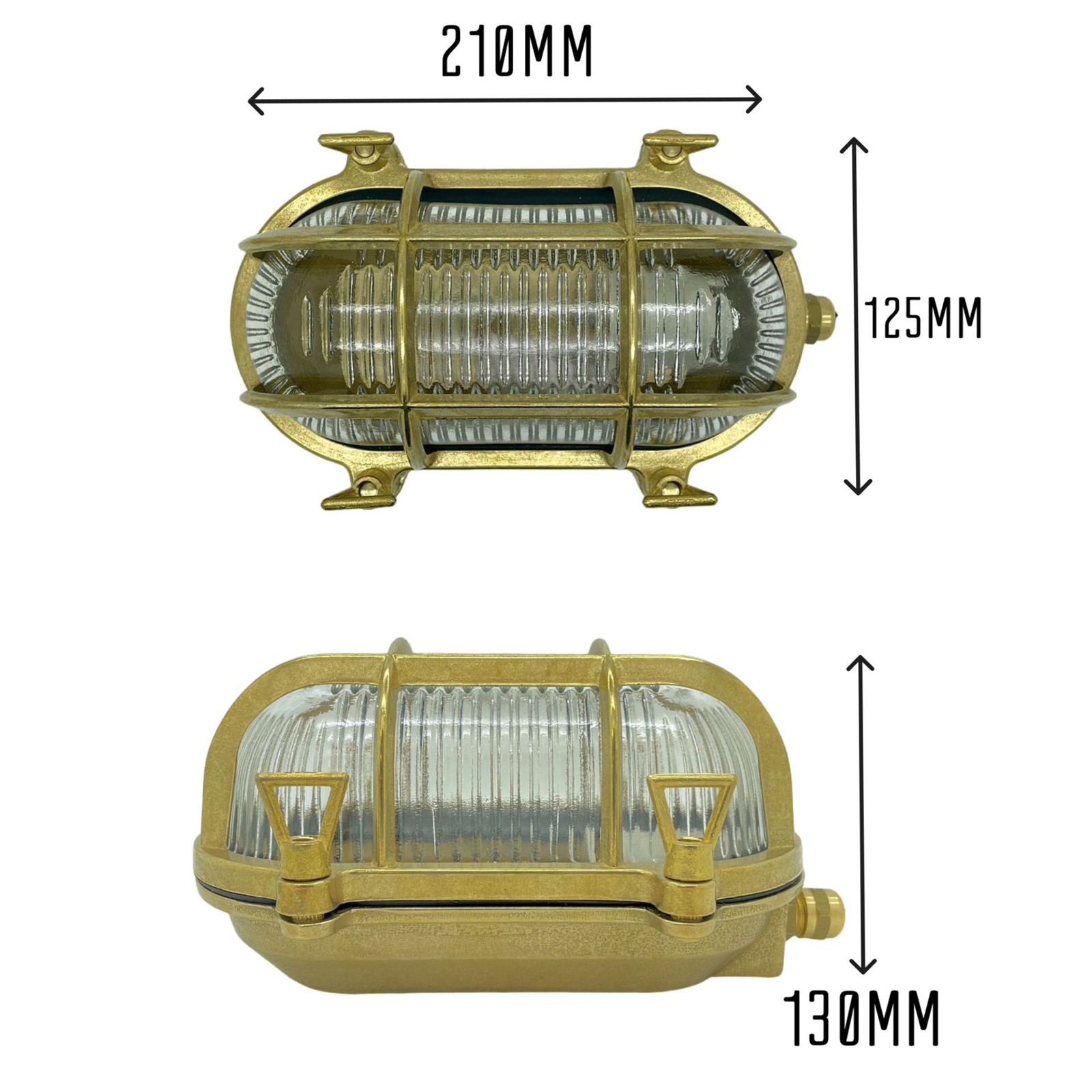 Horatio Junior Bulkhead (Raw Brass)