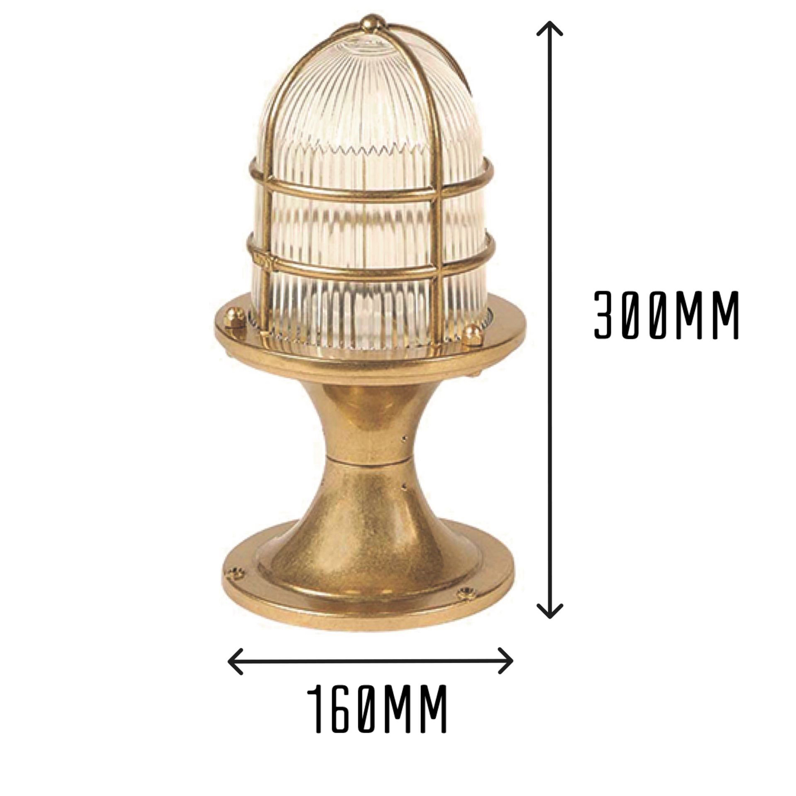 Wellington Grand Post Lantern (Raw Brass)