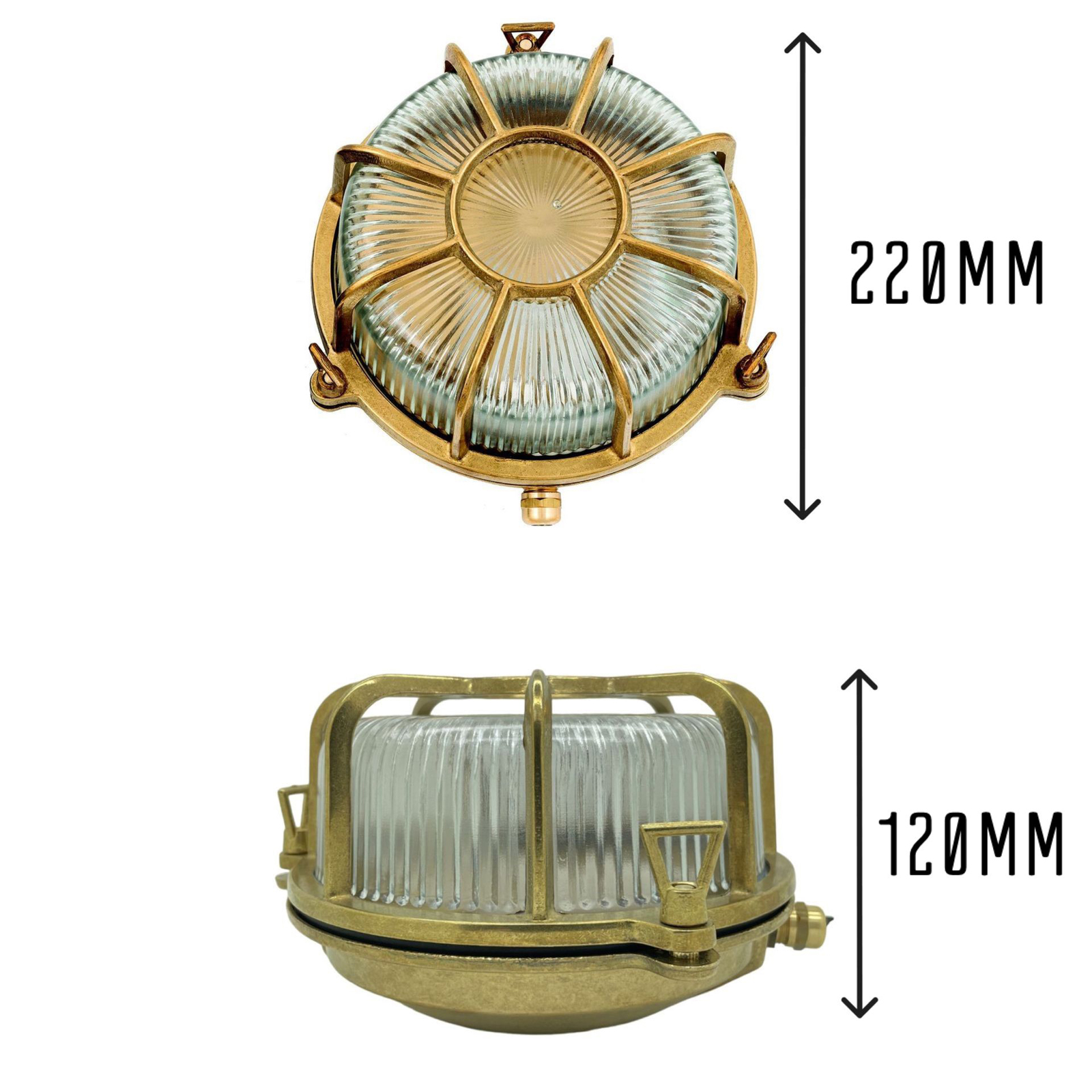 Grand Capstan Bulkhead (Raw Brass)