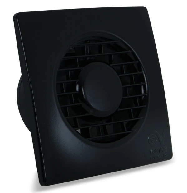 VVortice 10127 Punto Filo MF100/4" T Extractor Fan with Timer Black