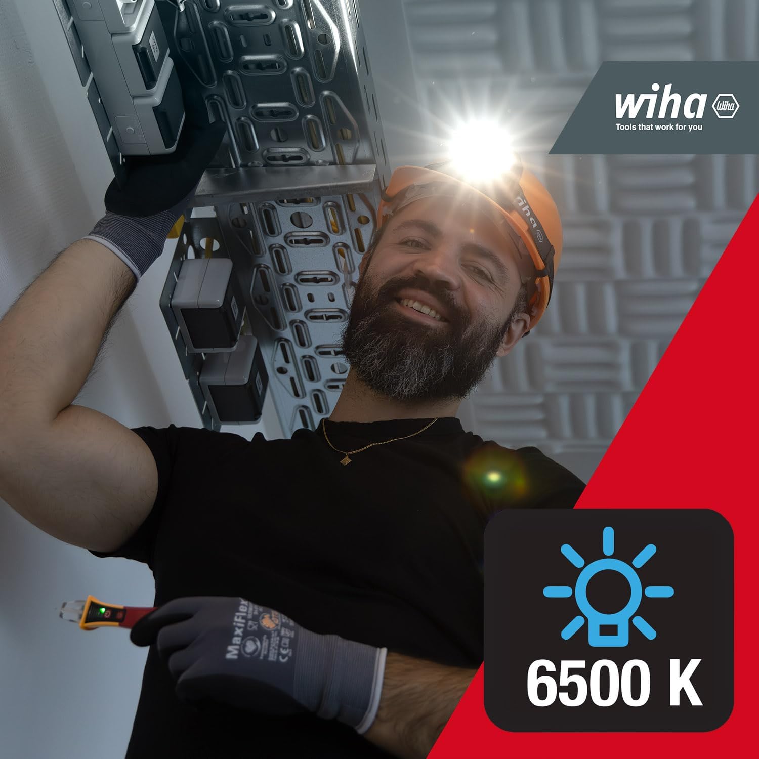 Wiha 45700 Forehead lamp 500 lm with motion sensor