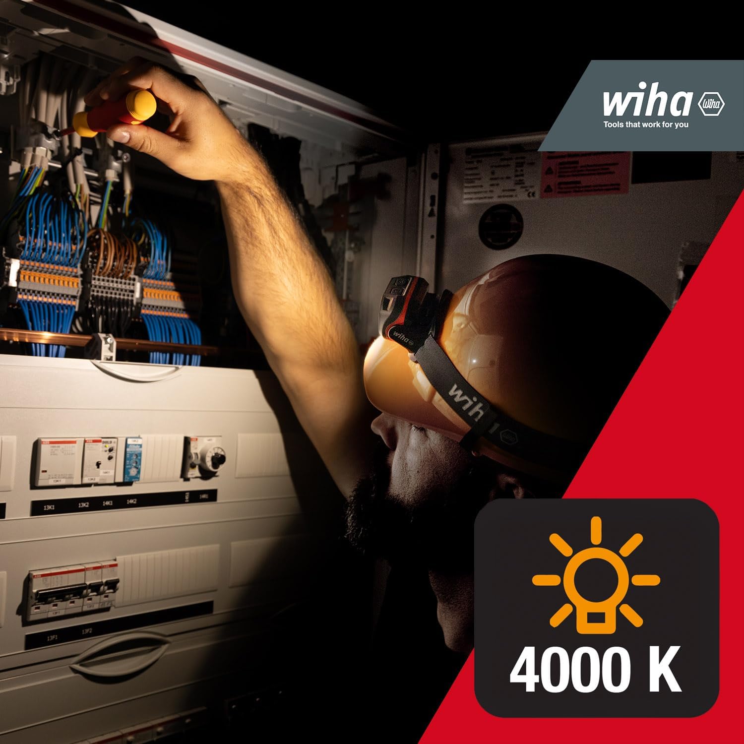 Wiha 45700 Forehead lamp 500 lm with motion sensor