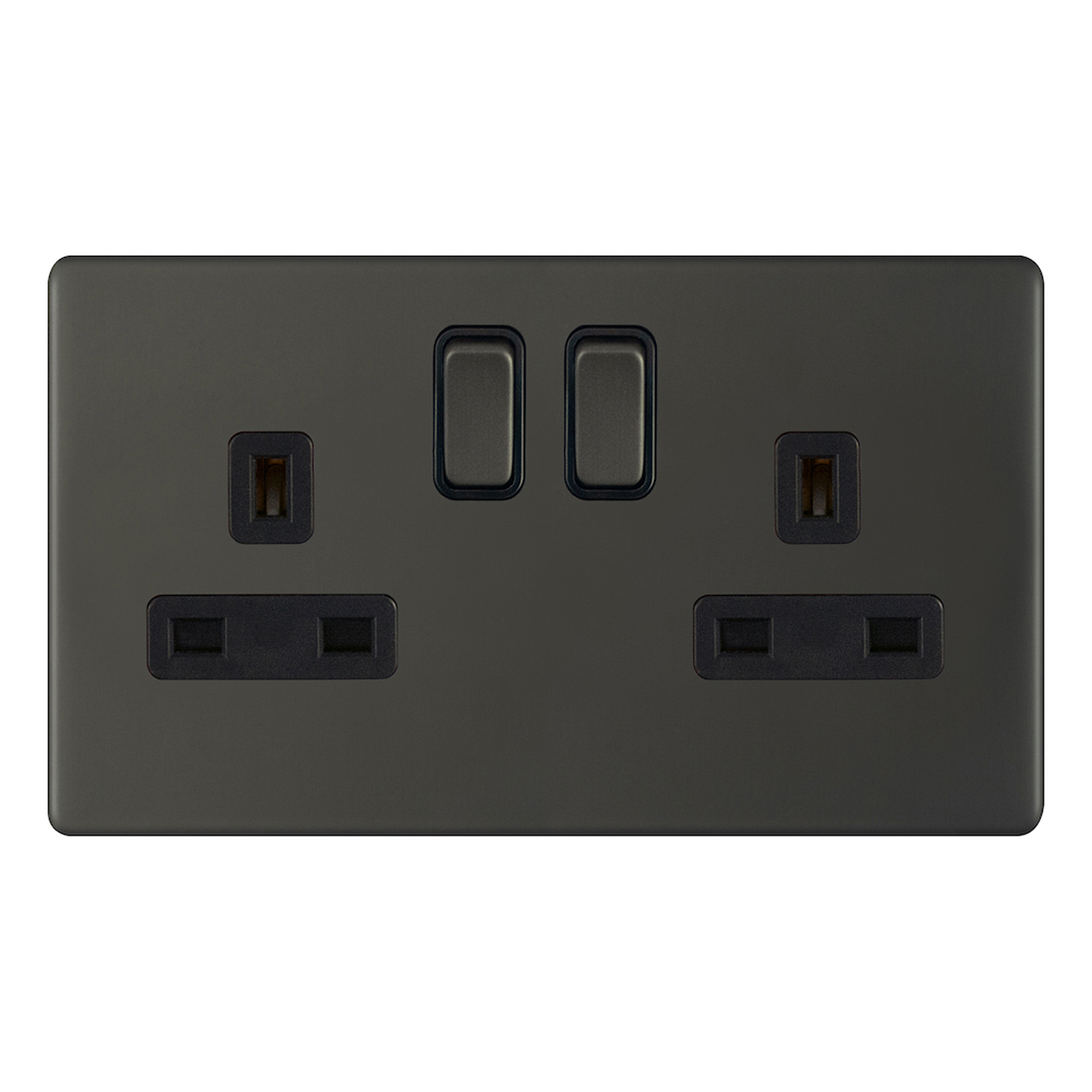 13 Amp Socket Outlets DP + 2 Earth Terminals - Switched - Range Selectric 5M-PLUS Screwless