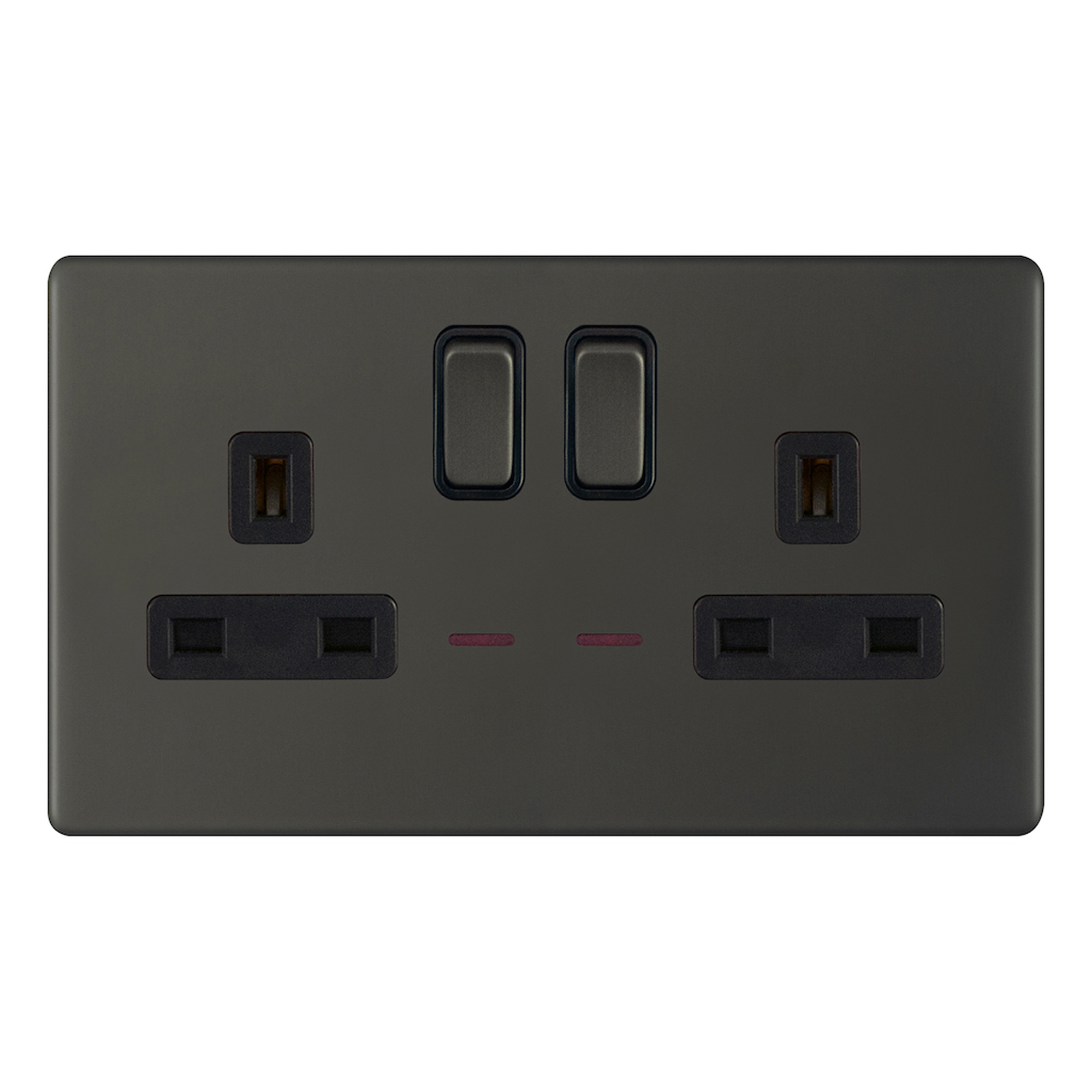 13 Amp Socket Outlets with LED Neons DP - Switched - Range Selectric 5M-PLUS Screwless