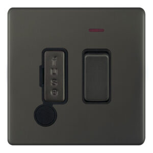 13 Amp Fused Connection Unit with LED Neon & Flex Outlet DP - Switched - Range Selectric 5M-PLUS Screwless