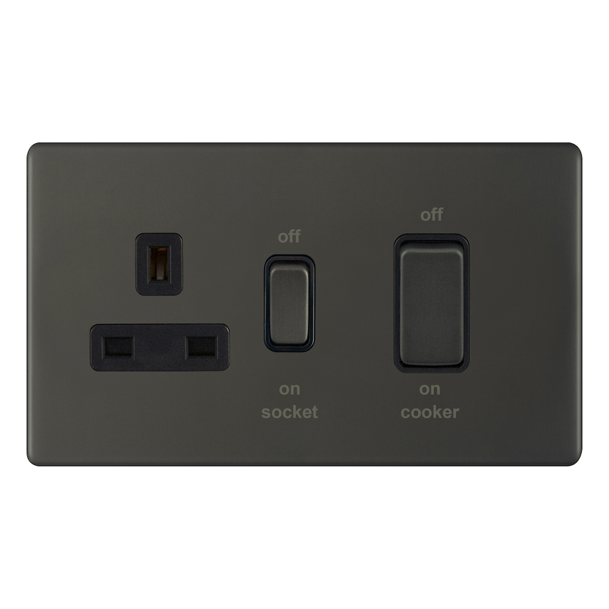 45 Amp Cooker Unit with 13 Amp Switched Socket - Range Selectric 5M-PLUS Screwless