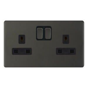 13 Amp Socket Outlets SP + 2 Earth Terminals - Switched - Range Selectric 5M-PLUS Screwless
