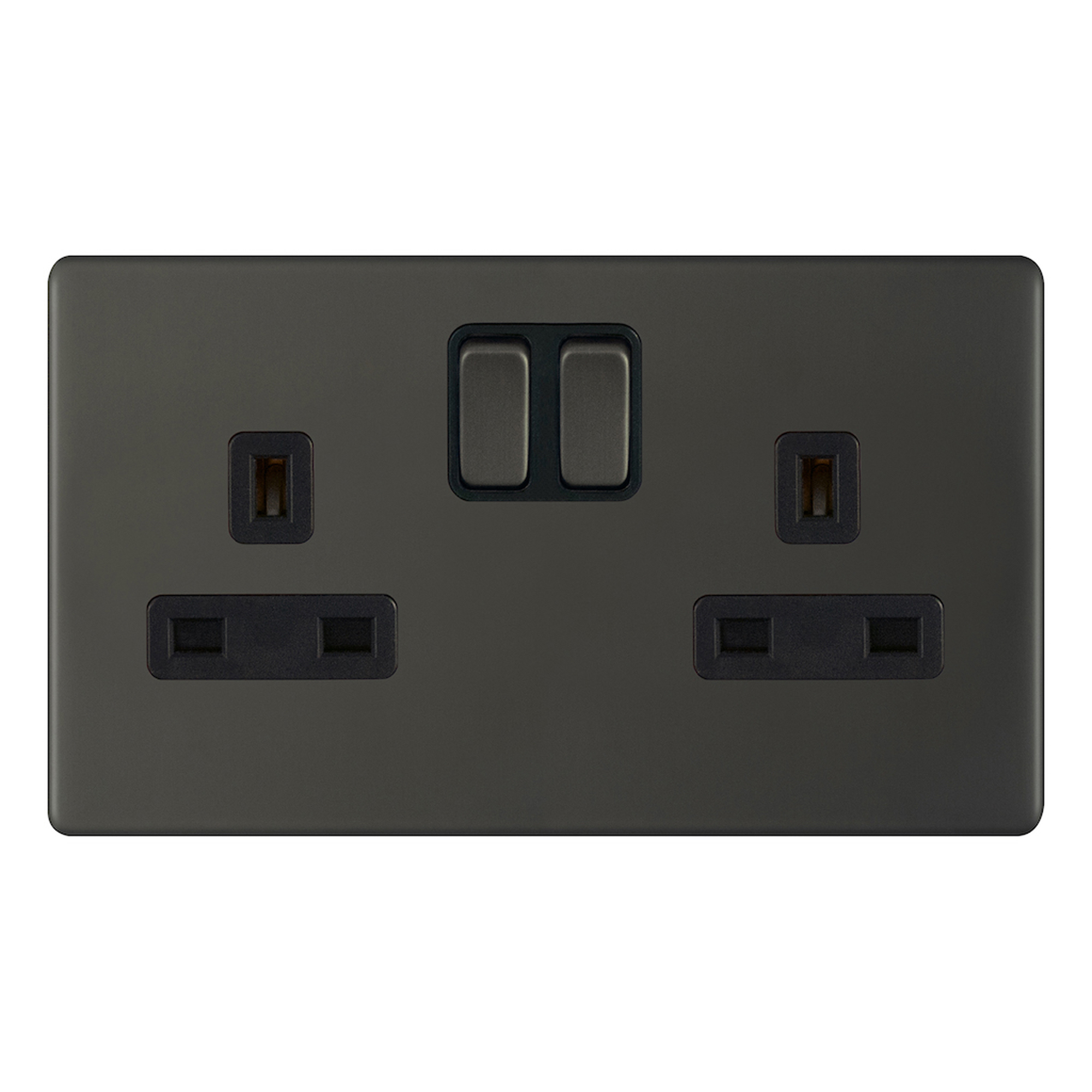13 Amp Socket Outlets SP + 2 Earth Terminals - Switched - Range Selectric 5M-PLUS Screwless
