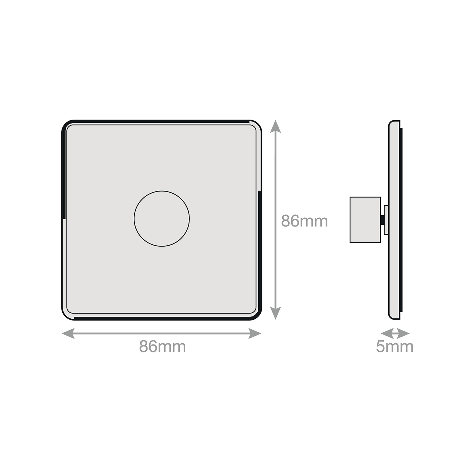 LED Dimmer - 5-100W, 1 Gang 2 Way - Range Selectric 5M-PLUS Screwless