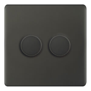 LED Dimmer - 5-100W, 2 Gang 2 Way - Range Selectric 5M-PLUS Screwless