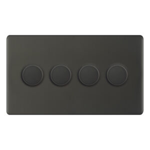 LED Dimmer - 5-100W, 4 Gang 2 Way - Range Selectric 5M-PLUS Screwless