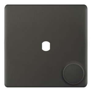 Empty Dimmer Plate - 1 Aperture Plate with Knob - Range Selectric 5M-PLUS Screwless