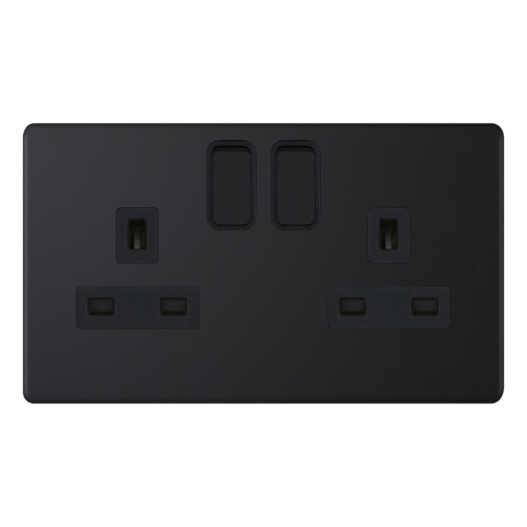 13 Amp Socket Outlets DP + 2 Earth Terminals - Switched - Range Selectric 5M-PLUS Screwless