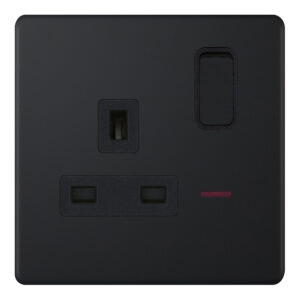 13 Amp Socket Outlet with LED Neon DP - Switched - Range Selectric 5M-PLUS Screwless