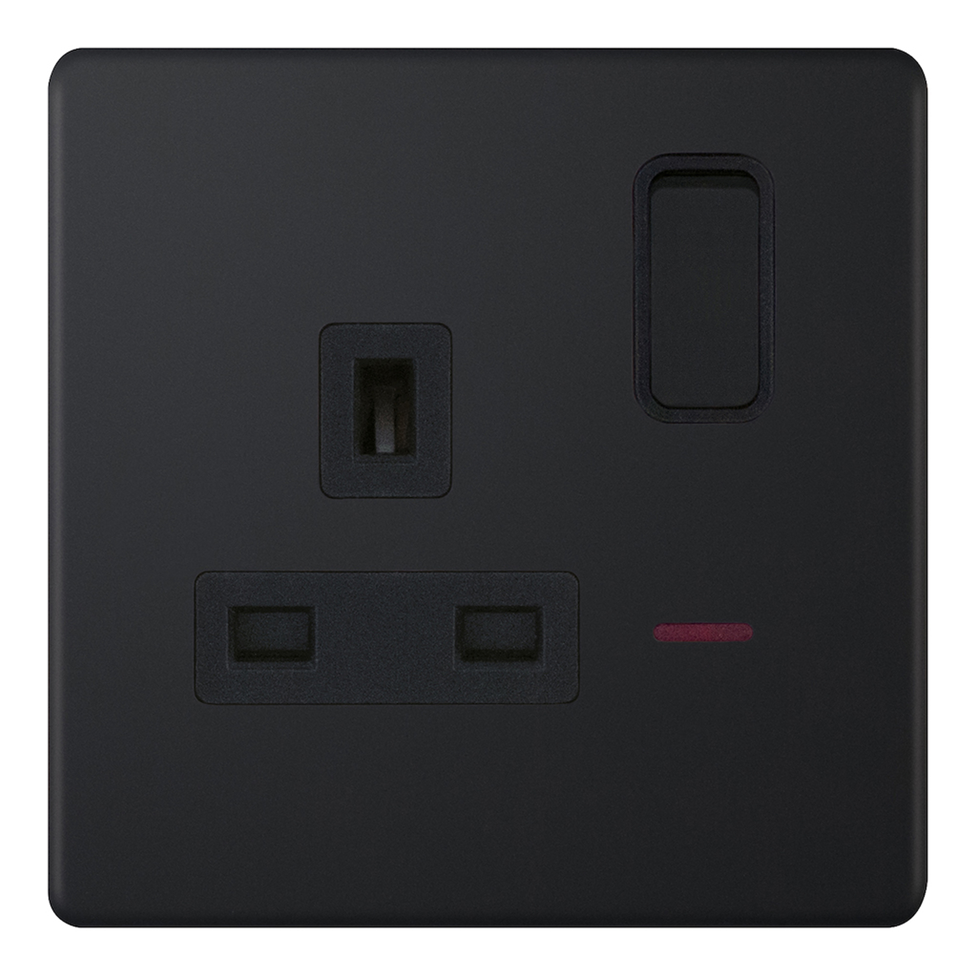 13 Amp Socket Outlet with LED Neon DP - Switched - Range Selectric 5M-PLUS Screwless