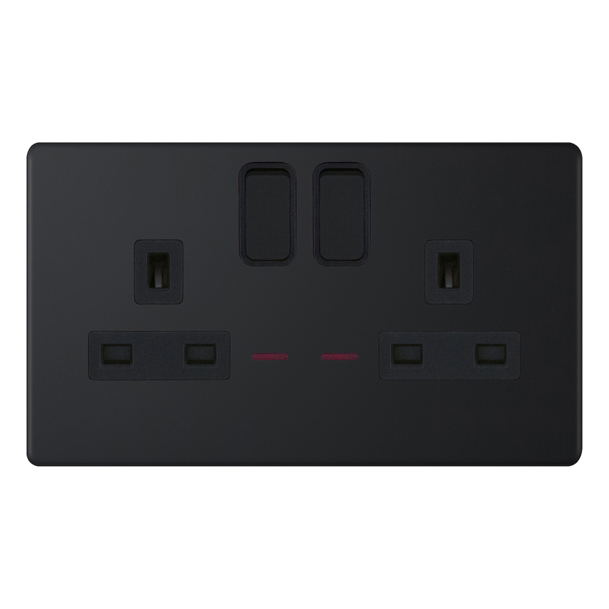 13 Amp Socket Outlets with LED Neons DP - Switched - Range Selectric 5M-PLUS Screwless