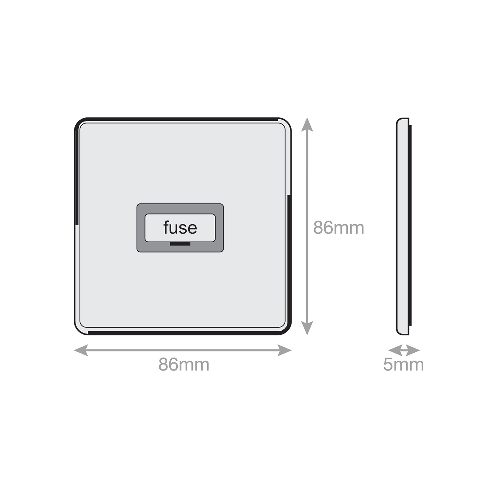 13 Amp Fused Connection Unit - Unswitched - Range Selectric 5M-PLUS Screwless