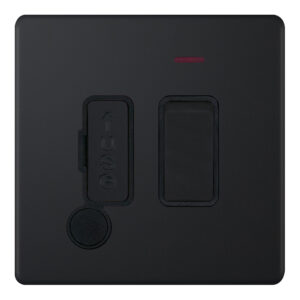 13 Amp Fused Connection Unit with LED Neon & Flex Outlet DP - Switched - Range Selectric 5M-PLUS Screwless