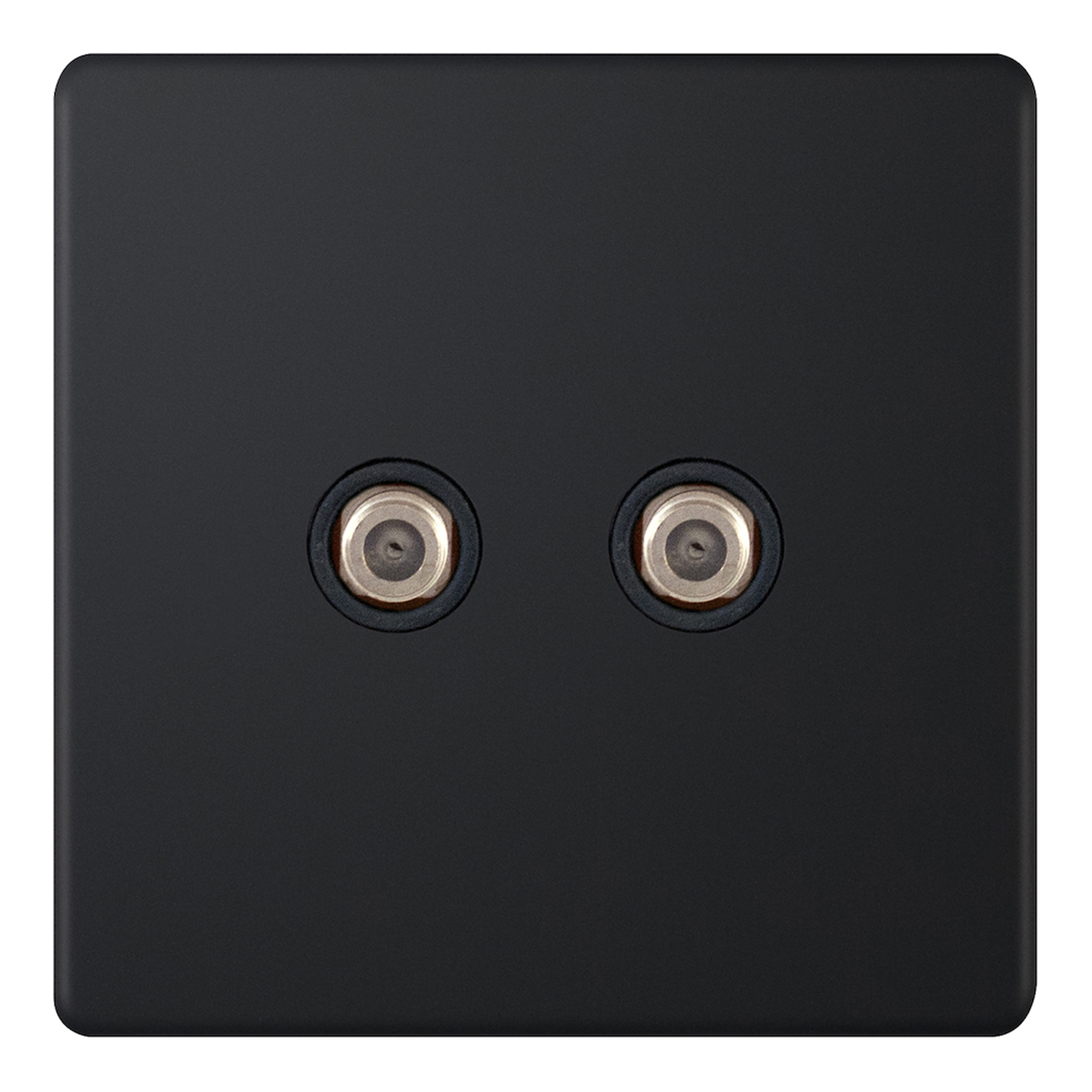 2 Gang F-Type Satellite Socket - Range Selectric 5M-PLUS Screwless