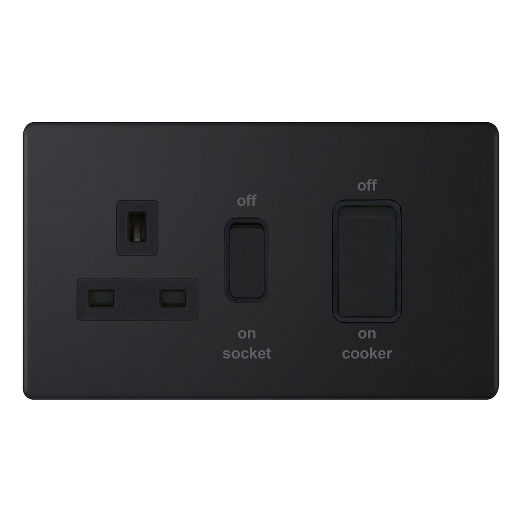 45 Amp Cooker Unit with 13 Amp Switched Socket - Range Selectric 5M-PLUS Screwless