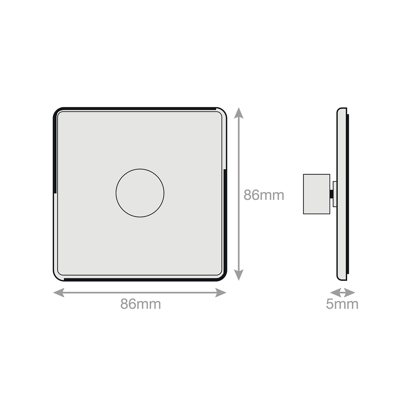 LED Dimmer - 5-100W, 1 Gang 2 Way - Range Selectric 5M-PLUS Screwless