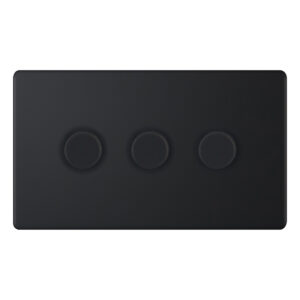LED Dimmer - 5-100W, 3 Gang 2 Way - Range Selectric 5M-PLUS Screwless