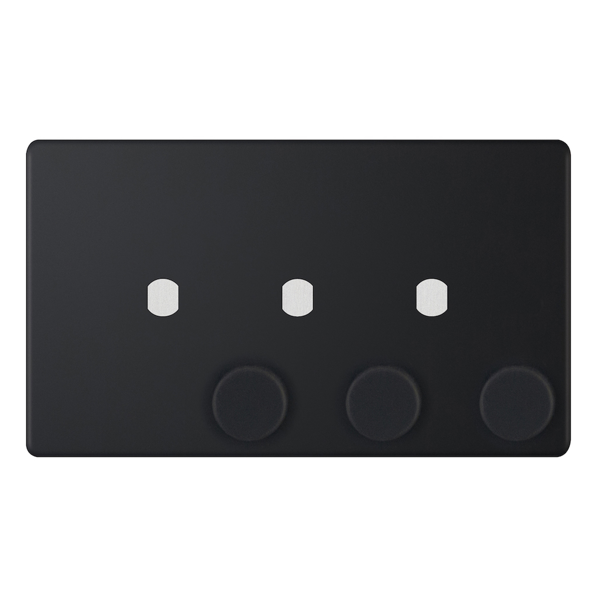 Empty Dimmer Plate - 3 Aperture Plate with Knobs - Range Selectric 5M-PLUS Screwless