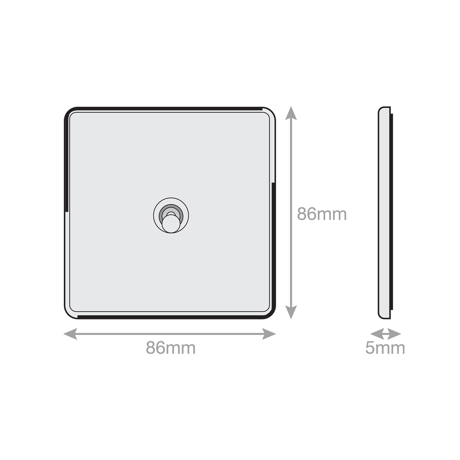 10 Amp Toggle Switch - 1 Gang 2 Way - Range Selectric 5M-PLUS Screwless