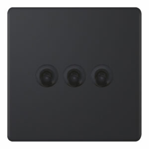 10 Amp Toggle Switch - 3 Gang 2 Way - Range Selectric 5M-PLUS Screwless