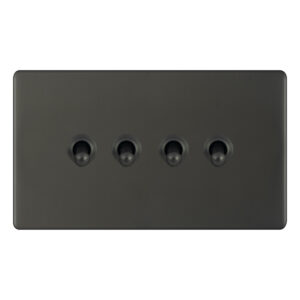 10 Amp Toggle Switch - 4 Gang 2 Way - Range Selectric 5M-PLUS Screwless