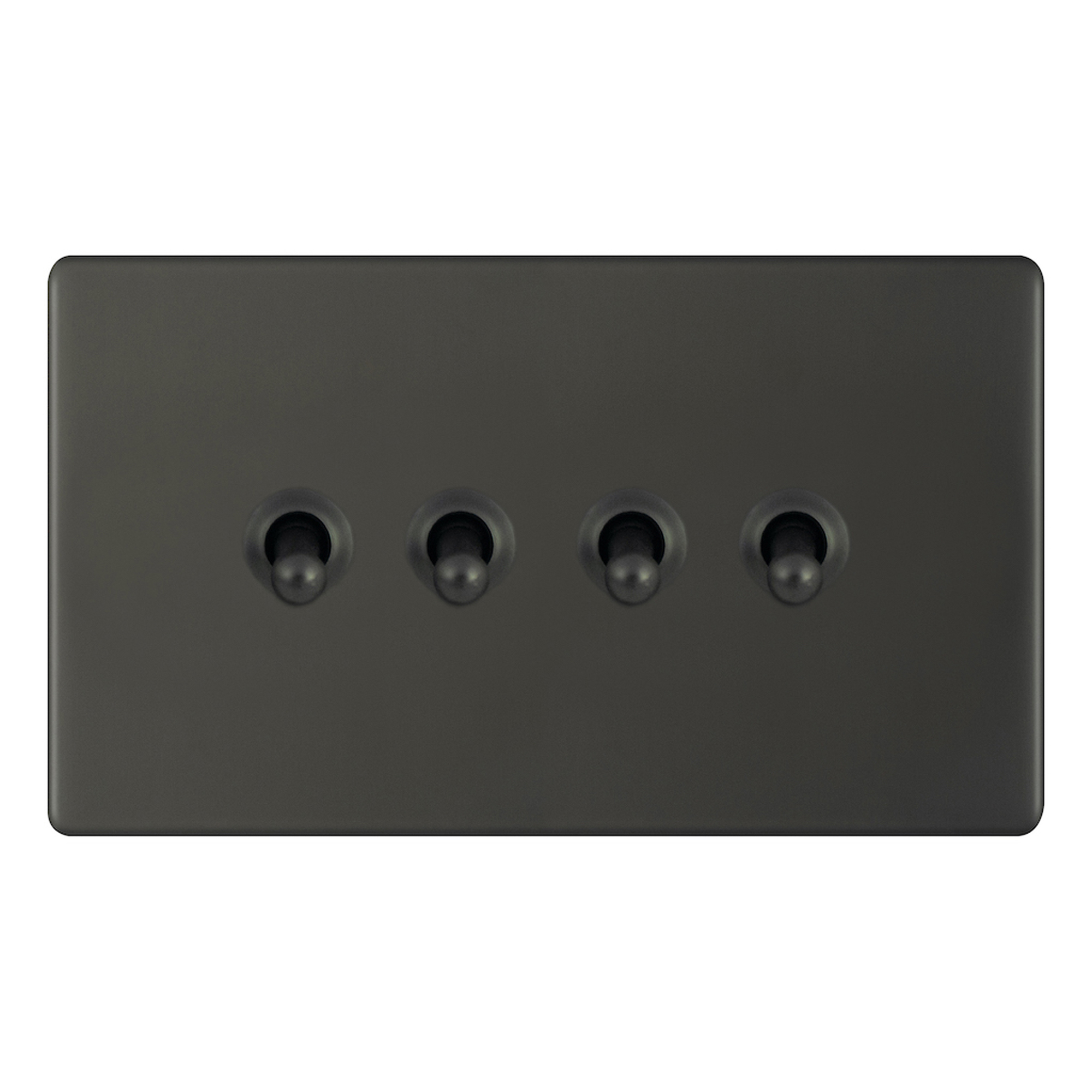 10 Amp Toggle Switch - 4 Gang 2 Way - Range Selectric 5M-PLUS Screwless