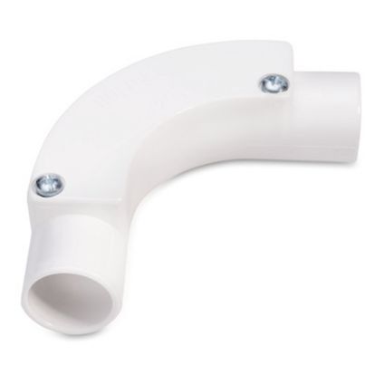 Univolt 25mm White PVC Inspection Bend